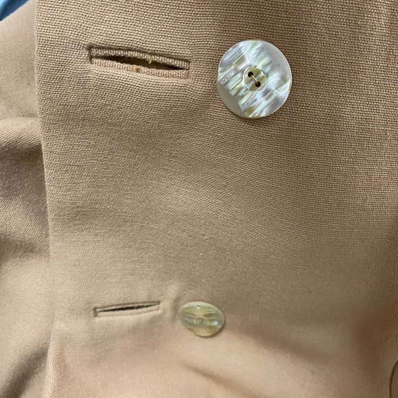 Vintage Tan Two Piece Women's Plus Size Suit D'Jimas Furs Styled by Visconti - Picture 9 of 13